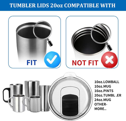 20 oz Tumbler Lid Replacement Lids Compatible for YETI 20 oz Tumbler