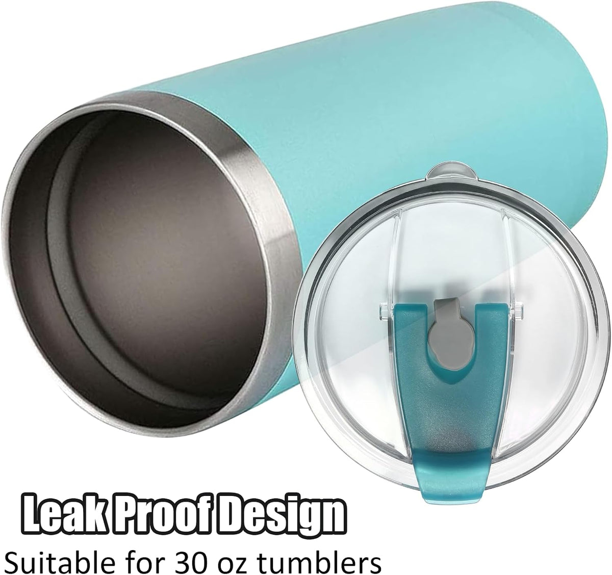 2 Pcs Black 20oz Tumbler Flip Lid