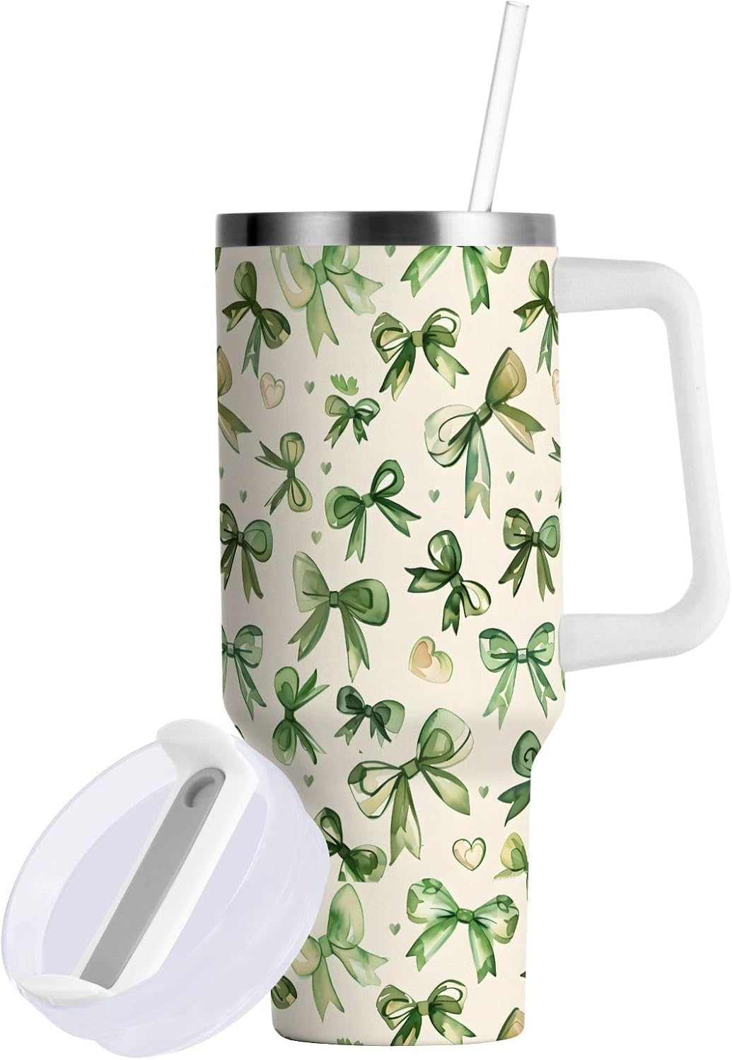 Monkey Face Banana 30 oz Tumbler with Handle and Straw Lid, Insulated Stainless Steel Water Bottle Portable Travel Coffee Tea Mug Cup - Colors C