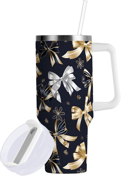 Monkey Face Banana 30 oz Tumbler with Handle and Straw Lid, Insulated Stainless Steel Water Bottle Portable Travel Coffee Tea Mug Cup - Colors C