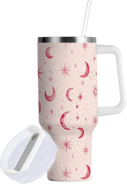 Monkey Face Banana 30 oz Tumbler with Handle and Straw Lid, Insulated Stainless Steel Water Bottle Portable Travel Coffee Tea Mug Cup - Colors C