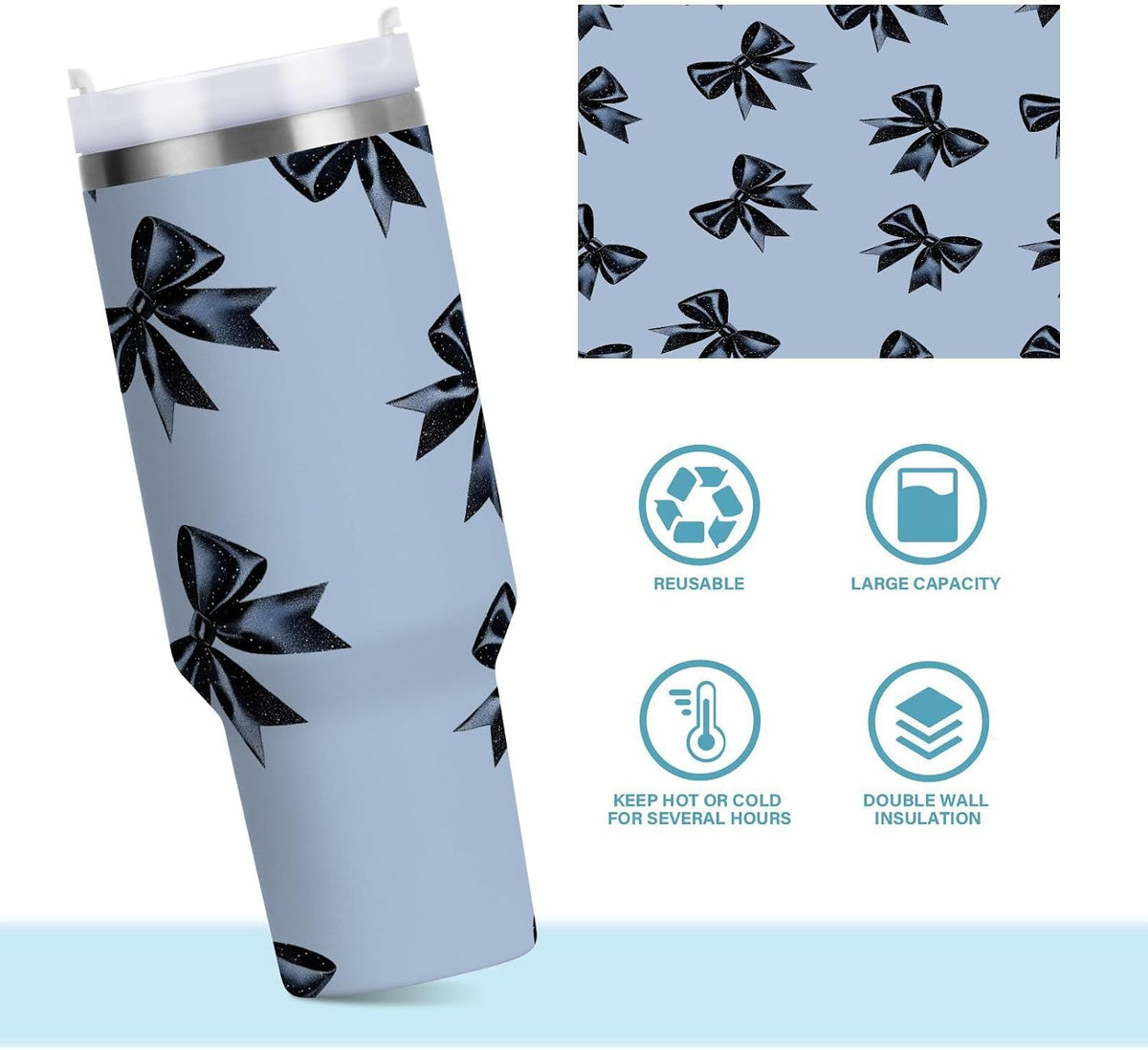 Monkey Face Banana 30 oz Tumbler with Handle and Straw Lid, Insulated Stainless Steel Water Bottle Portable Travel Coffee Tea Mug Cup - Colors C