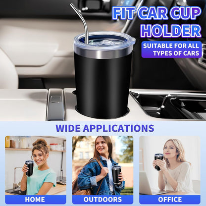 1 Pack 20oz Stainless Steel Tumbler with Lid, Leakproof Double Wall Travel Mug for Hot/Cold Drinks, Home Office Outdoor Party Use, Durable Powder Coated Insulated Cup/White