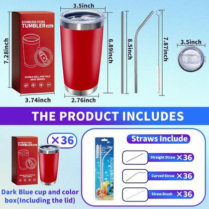 1 Pack 20oz Stainless Steel Tumbler with Lid, Leakproof Double Wall Travel Mug for Hot/Cold Drinks, Home Office Outdoor Party Use, Durable Powder Coated Insulated Cup/White