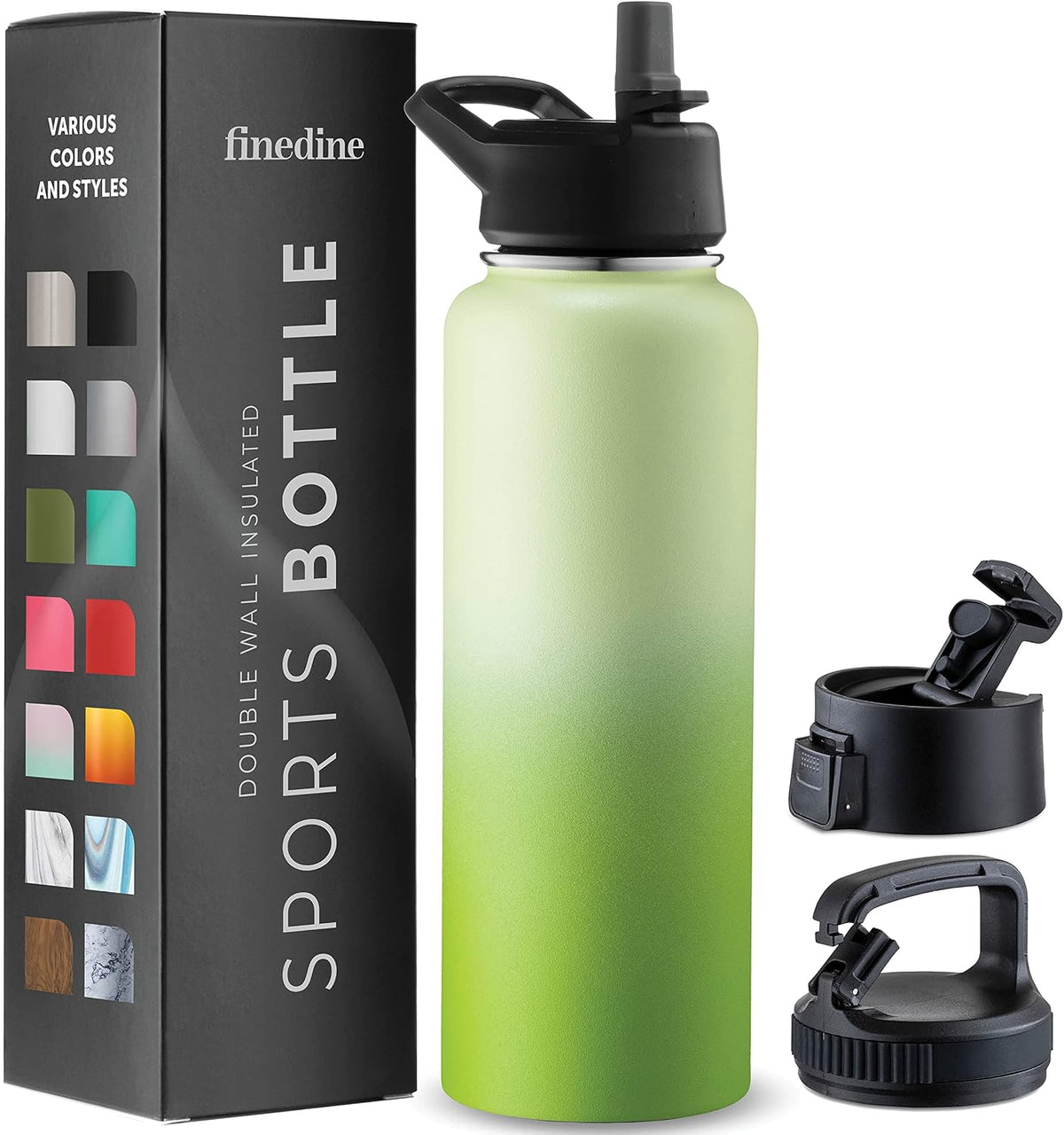 Insulated Water Bottle with Straw, 25 Oz, Dreamy Purple