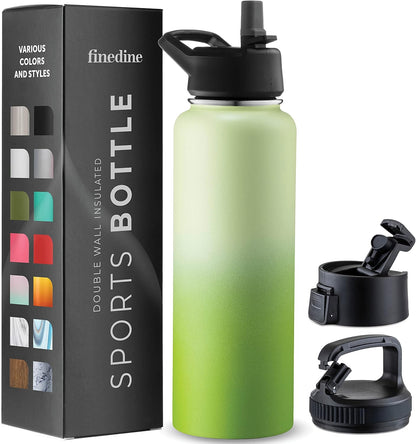 Insulated Water Bottle with Straw, 25 Oz, Dreamy Purple