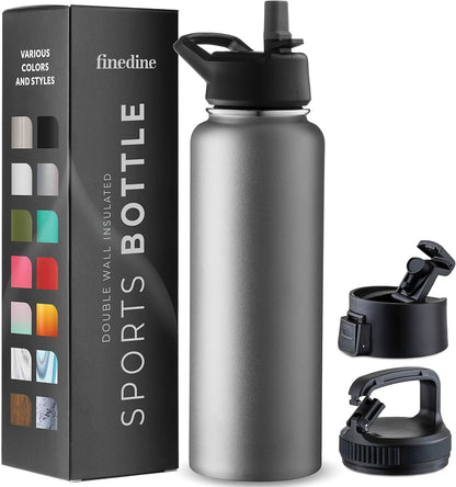 Insulated Water Bottle with Straw, 25 Oz, Dreamy Purple