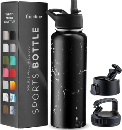 Insulated Water Bottle with Straw, 25 Oz, Dreamy Purple