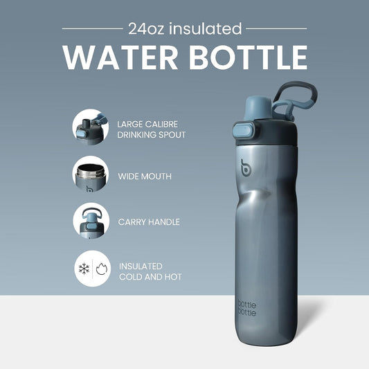 BOTTLE BOTTLE Insulated Water Bottle with Handle 24 oz blue