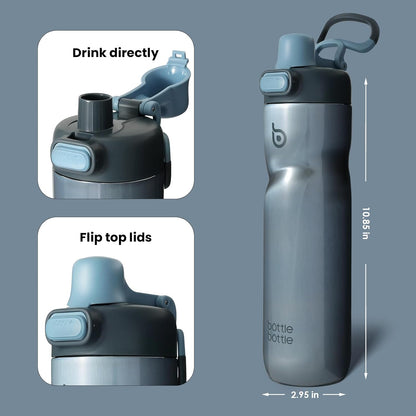BOTTLE BOTTLE Insulated Water Bottle with Handle 24 oz blue