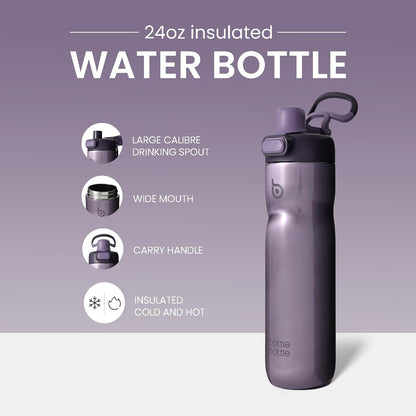 BOTTLE BOTTLE Insulated Water Bottle with Handle 24 oz blue