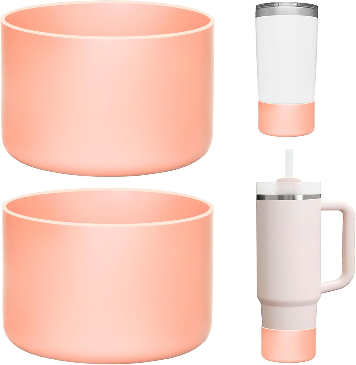 2 Pcs Silicone Boot Protector for YETI Rambler 20/30oz, 10oz Tumbler