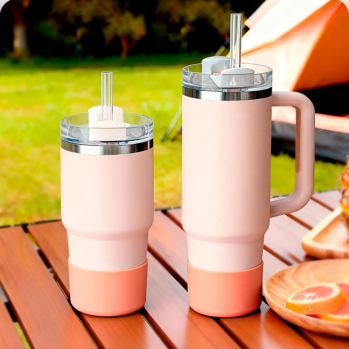 2 Pcs Silicone Boot Protector for YETI Rambler 20/30oz, 10oz Tumbler
