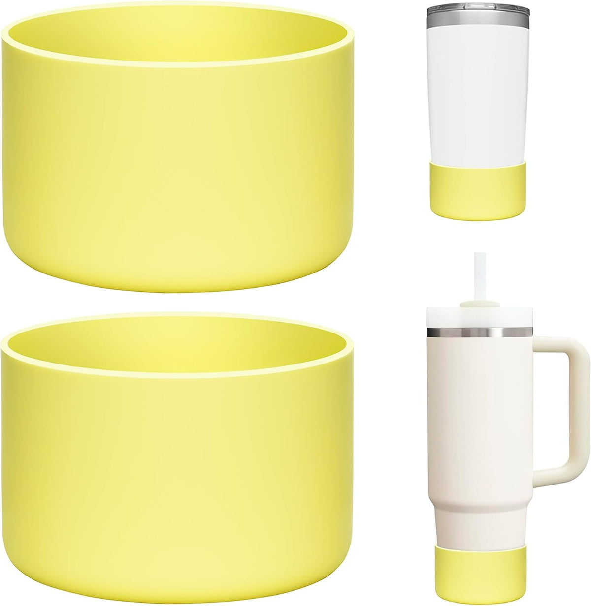 2 Pcs Silicone Boot Protector for YETI Rambler 20/30oz, 10oz Tumbler