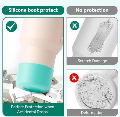 2 Pcs Silicone Boot Protector for YETI Rambler 20/30oz, 10oz Tumbler