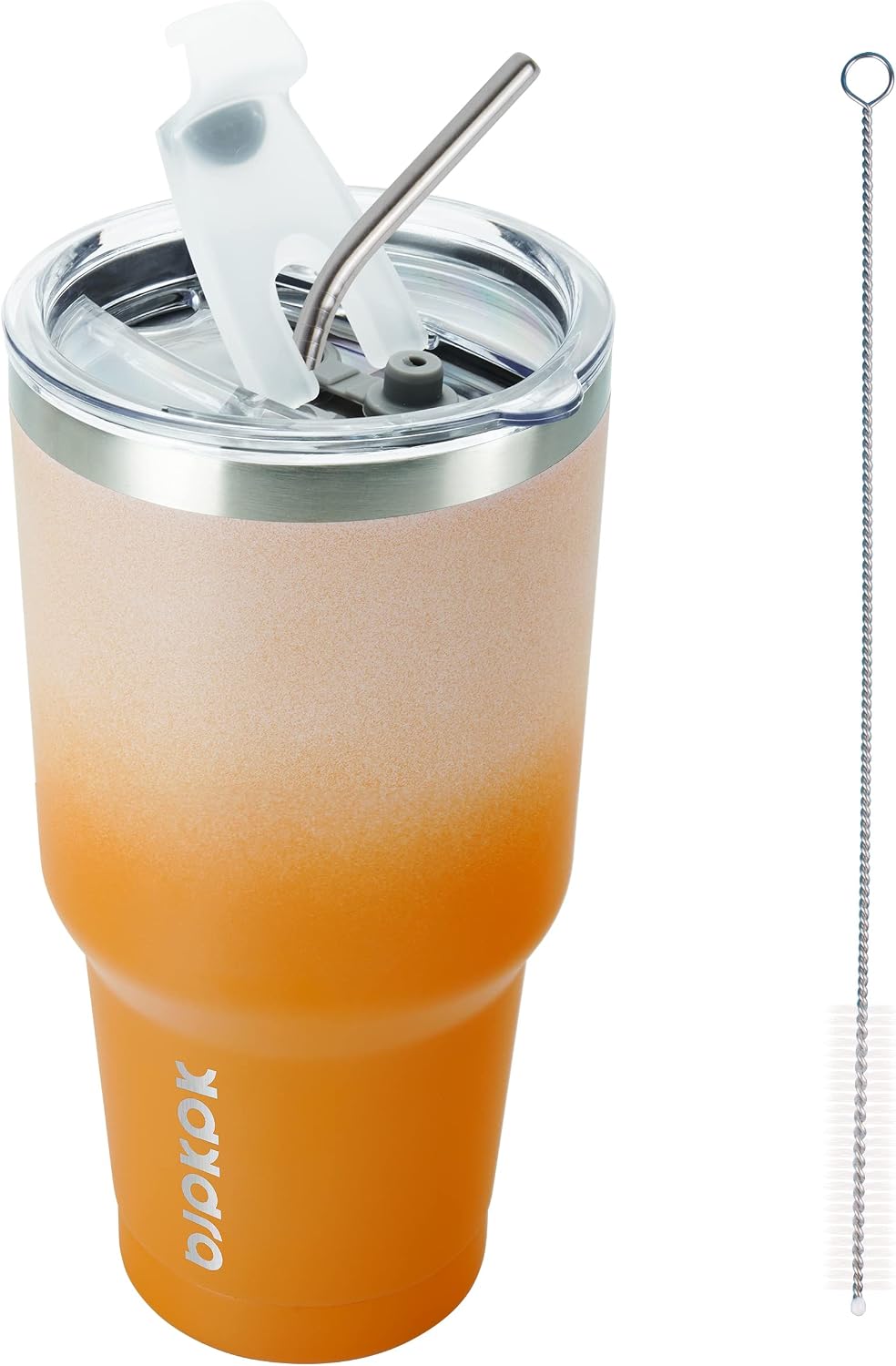 20 oz Coffee Tumbler with Lid & Straw, Insulated Stainless Steel Mug | Double Wall Vacuum, Keeps Hot/Cold, BPA Free, Leak Proof, Iced Coffee Cup Fit Car Holder, Travel & Beach, Lavender Green - Colors B