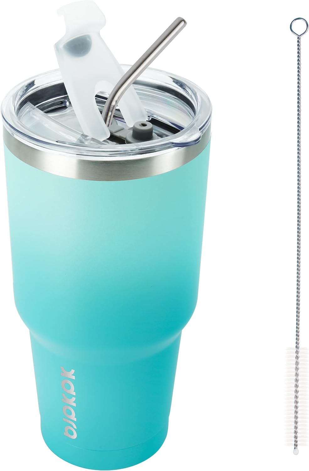 20 oz Coffee Tumbler with Lid & Straw, Insulated Stainless Steel Mug | Double Wall Vacuum, Keeps Hot/Cold, BPA Free, Leak Proof, Iced Coffee Cup Fit Car Holder, Travel & Beach, Lavender Green - Colors B
