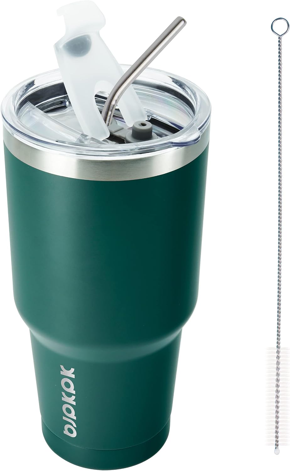 20 oz Coffee Tumbler with Lid & Straw, Insulated Stainless Steel Mug | Double Wall Vacuum, Keeps Hot/Cold, BPA Free, Leak Proof, Iced Coffee Cup Fit Car Holder, Travel & Beach, Lavender Green - Colors B