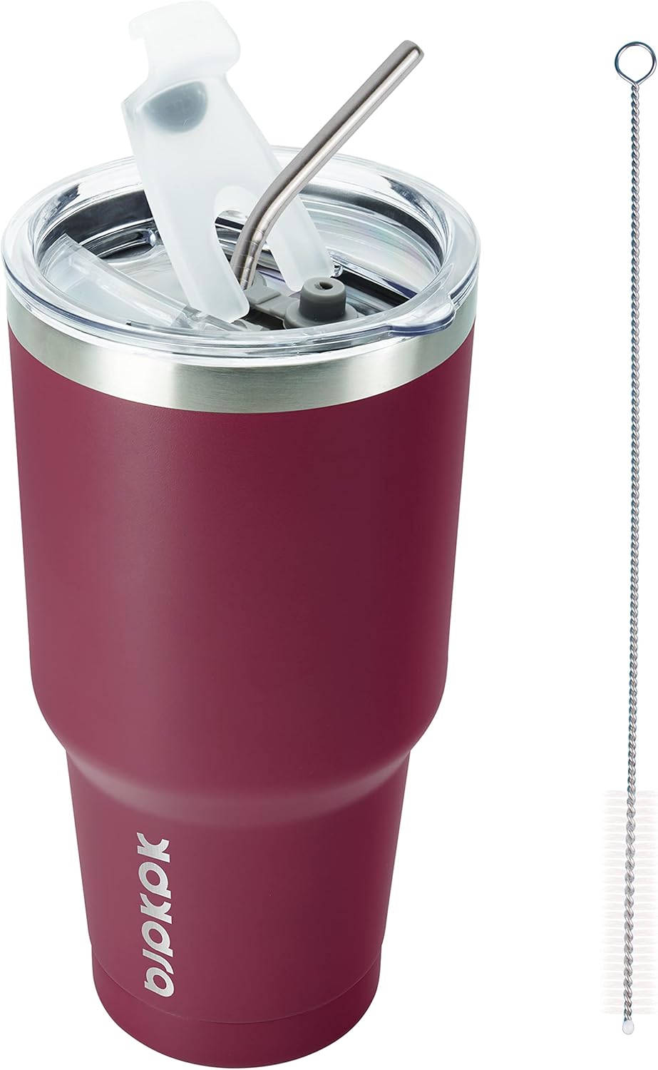 20 oz Coffee Tumbler with Lid & Straw, Insulated Stainless Steel Mug | Double Wall Vacuum, Keeps Hot/Cold, BPA Free, Leak Proof, Iced Coffee Cup Fit Car Holder, Travel & Beach, Lavender Green - Colors B
