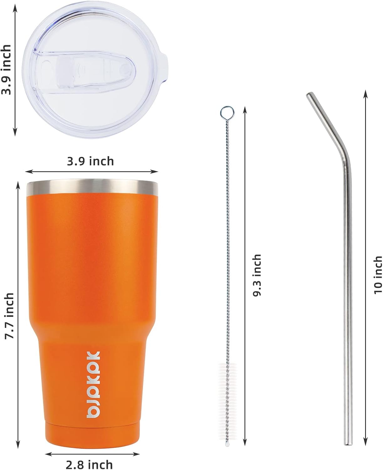 20 oz Coffee Tumbler with Lid & Straw, Insulated Stainless Steel Mug | Double Wall Vacuum, Keeps Hot/Cold, BPA Free, Leak Proof, Iced Coffee Cup Fit Car Holder, Travel & Beach, Lavender Green - Colors B