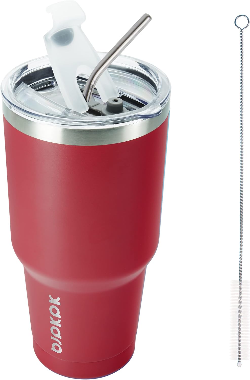 20 oz Coffee Tumbler with Lid & Straw, Insulated Stainless Steel Mug | Double Wall Vacuum, Keeps Hot/Cold, BPA Free, Leak Proof, Iced Coffee Cup Fit Car Holder, Travel & Beach, Lavender Green - Colors B