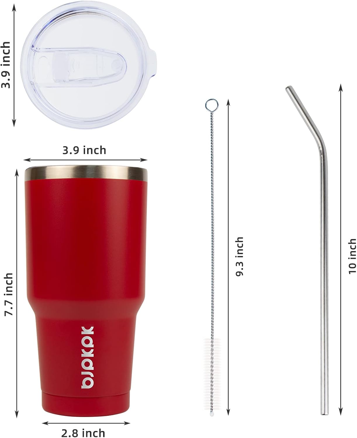 20 oz Coffee Tumbler with Lid & Straw, Insulated Stainless Steel Mug | Double Wall Vacuum, Keeps Hot/Cold, BPA Free, Leak Proof, Iced Coffee Cup Fit Car Holder, Travel & Beach, Lavender Green - Colors B