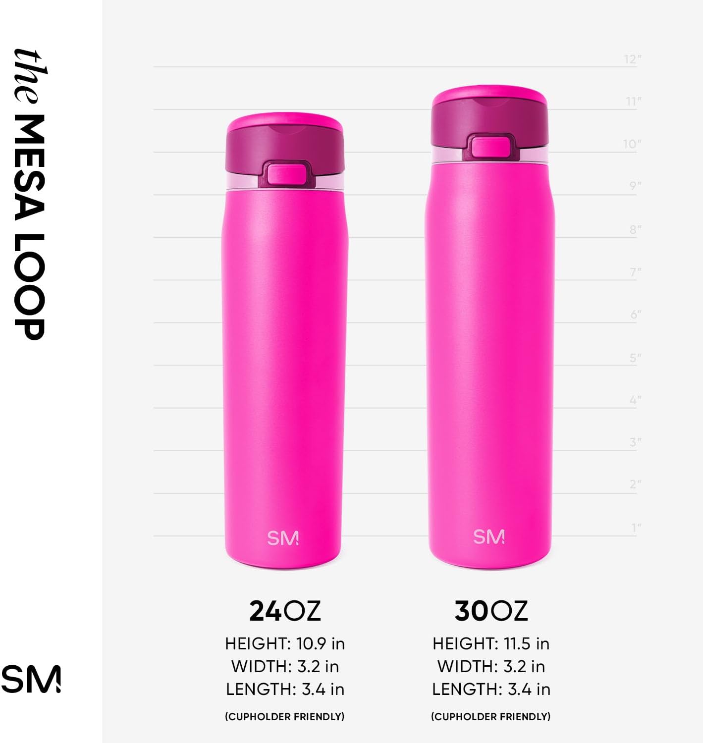 Water Bottle with Straw & Handle | 30oz | Blue | Mesa Loop Insulated Water Bottle for School, Sports, Travel | Leak Proof, Stainless Steel | Deep Dune - Colors B