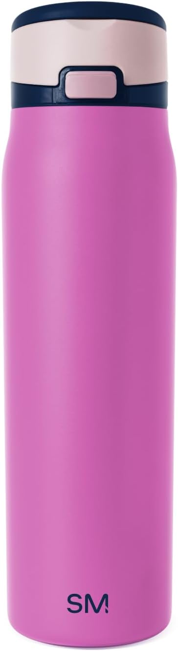 Water Bottle with Straw & Handle | 30oz | Blue | Mesa Loop Insulated Water Bottle for School, Sports, Travel | Leak Proof, Stainless Steel | Deep Dune - Colors B