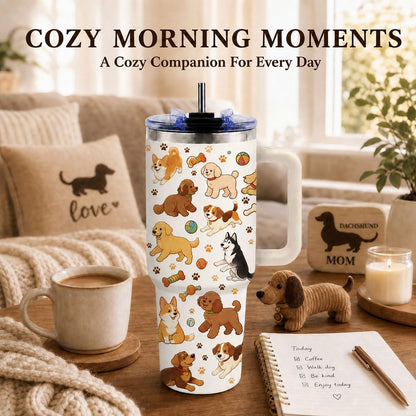Sea Turtle Tumbler 40 oz with Handle, Ocean Lover Gifts for Women, Insulated Stainless Steel Cup with Straw, Beach Lover Gift for Sea Turtle Lovers, Coastal Travel Drinkware - Colors B