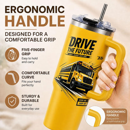 Sea Turtle Tumbler 40 oz with Handle, Ocean Lover Gifts for Women, Insulated Stainless Steel Cup with Straw, Beach Lover Gift for Sea Turtle Lovers, Coastal Travel Drinkware - Colors B