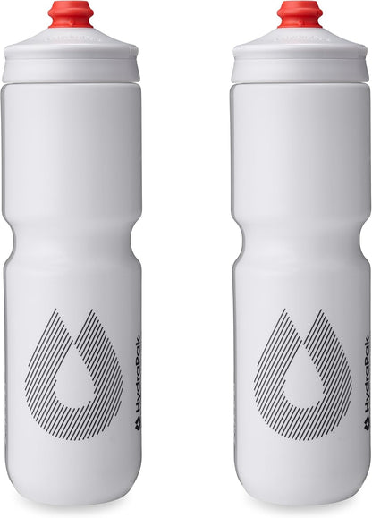 Breakaway Surge Lightweight Bike Water Bottle (30oz, White)