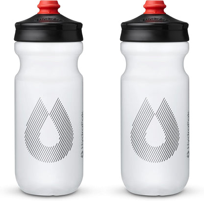 Breakaway Surge Lightweight Bike Water Bottle (30oz, White)