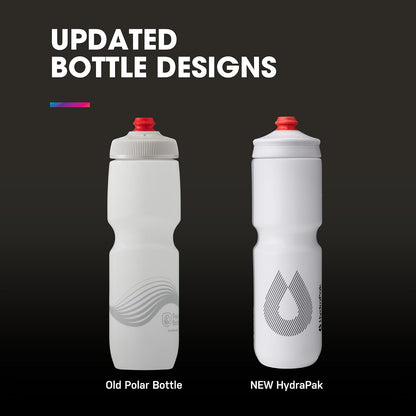 Breakaway Surge Lightweight Bike Water Bottle (30oz, White)