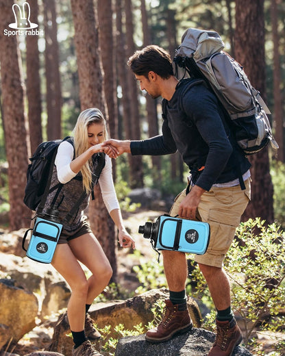Universal Water Bottle Holder with Strap & Phone Pocket