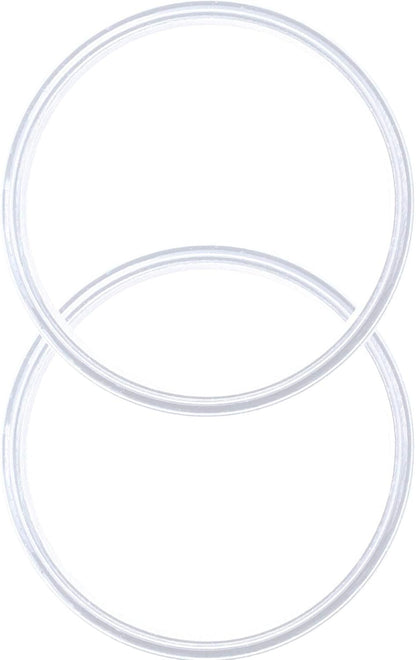 2 Pack - 12 oz White Replacement Silicon Lid Ring, 2.9 Inch Diameter - White Gasket Seals, Lid for Insulated Stainless Steel Wine Tumblers, Gasket Rings Cups Vacuum Effect, Fits on Renowned Brands