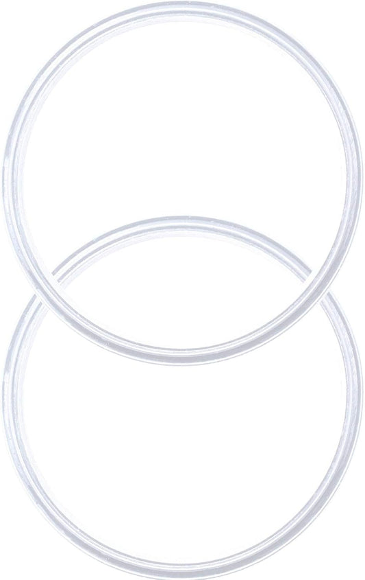 2 Pack - 12 oz White Replacement Silicon Lid Ring, 2.9 Inch Diameter - White Gasket Seals, Lid for Insulated Stainless Steel Wine Tumblers, Gasket Rings Cups Vacuum Effect, Fits on Renowned Brands