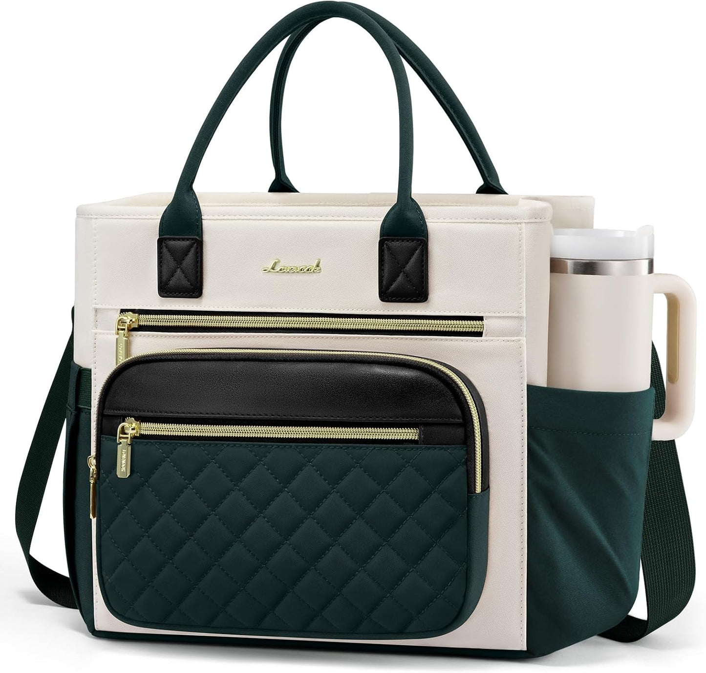 Insulated Lunch Box for Women,Large Adult Lunch Cooler Bag Women | Wide Opening Leakproof Cooler Bag with Cup Holder,Lunch Teacher Tote Bag for Work,Picnic,Beach,Family,College,Gift,13L - Colors A