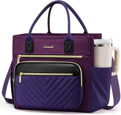 Insulated Lunch Box for Women,Large Adult Lunch Cooler Bag Women | Wide Opening Leakproof Cooler Bag with Cup Holder,Lunch Teacher Tote Bag for Work,Picnic,Beach,Family,College,Gift,13L - Colors A
