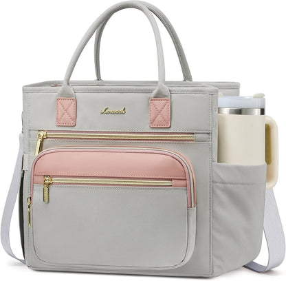 Insulated Lunch Box for Women,Large Adult Lunch Cooler Bag Women | Wide Opening Leakproof Cooler Bag with Cup Holder,Lunch Teacher Tote Bag for Work,Picnic,Beach,Family,College,Gift,13L - Colors A