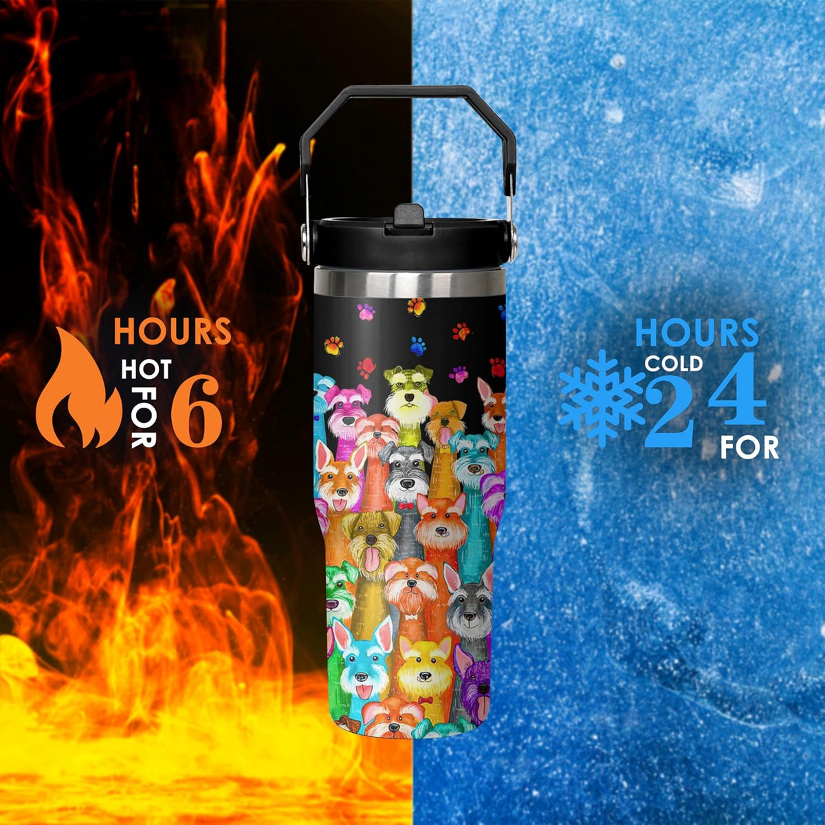 30 oz Peacock Blue Flip Straw Tumbler with Top Handle for Peacock Blue Lover Resuable Vacuum Insulated Flip Top Water bottle for Home Office Car