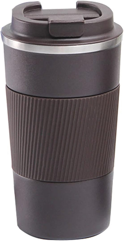 17oz Stainless Steel Vacuum Insulated Coffee Travel Mug for Ice Drink & Hot Beverage, Double Wall Travel Tumbler Cups with Spill Proof Lid for Men and Women (GREEN)