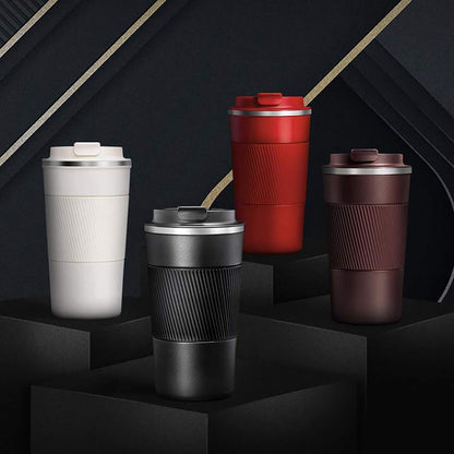 17oz Stainless Steel Vacuum Insulated Coffee Travel Mug for Ice Drink & Hot Beverage, Double Wall Travel Tumbler Cups with Spill Proof Lid for Men and Women (GREEN)
