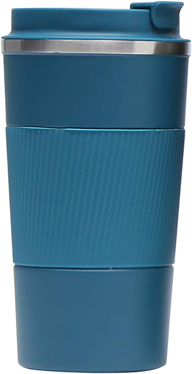 17oz Stainless Steel Vacuum Insulated Coffee Travel Mug for Ice Drink & Hot Beverage, Double Wall Travel Tumbler Cups with Spill Proof Lid for Men and Women (GREEN)