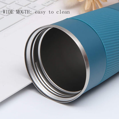 17oz Stainless Steel Vacuum Insulated Coffee Travel Mug for Ice Drink & Hot Beverage, Double Wall Travel Tumbler Cups with Spill Proof Lid for Men and Women (GREEN)