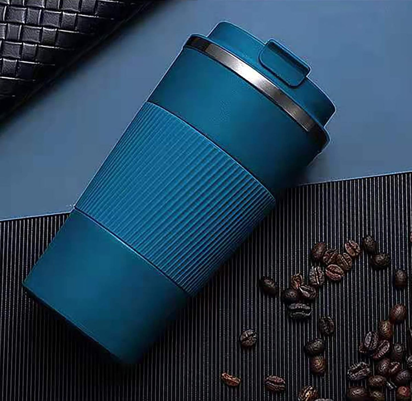 17oz Stainless Steel Vacuum Insulated Coffee Travel Mug for Ice Drink & Hot Beverage, Double Wall Travel Tumbler Cups with Spill Proof Lid for Men and Women (GREEN)