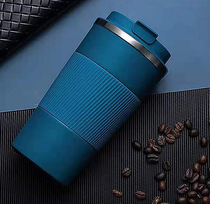 17oz Stainless Steel Vacuum Insulated Coffee Travel Mug for Ice Drink & Hot Beverage, Double Wall Travel Tumbler Cups with Spill Proof Lid for Men and Women (GREEN)