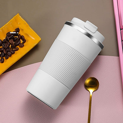 17oz Stainless Steel Vacuum Insulated Coffee Travel Mug for Ice Drink & Hot Beverage, Double Wall Travel Tumbler Cups with Spill Proof Lid for Men and Women (GREEN)