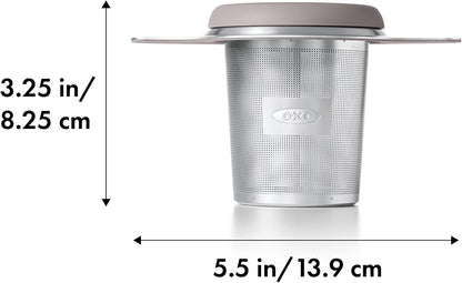Brew Tea Strainer Basket - Fine Mesh, Stainless Steel