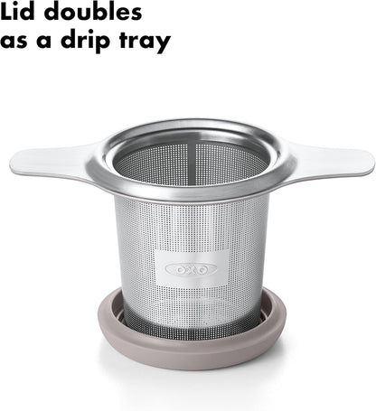 Brew Tea Strainer Basket - Fine Mesh, Stainless Steel