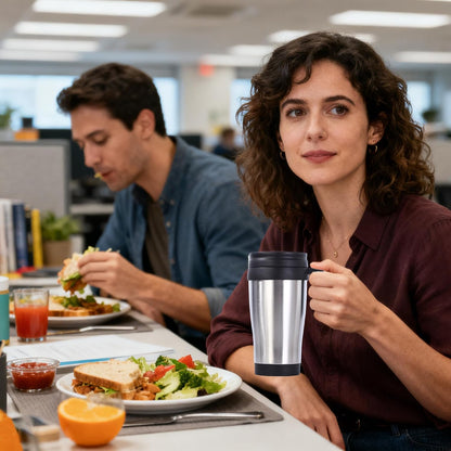 Travel Coffee Mug,450ml Insulated Tumbler | Stainless Steel Coffee Insulated Tumbler - for Beverage Cocoa Women Men Home Kitchen Office Bar Birthday Christmas